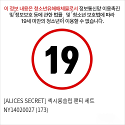 [ALICES SECRET] 섹시롱슬립 팬티 세트 NY14020027 (173)