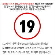 [그레이-미국] Sweet Anticipation Under Mattress Restraint Set 스위트 안티시페이션 언더 매트리스 리스트리언트 세트 (침대수갑)