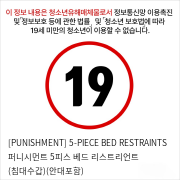 [PUNISHMENT] 5-PIECE BED RESTRAINTS 퍼니시먼트 5피스 베드 리스트리언트 (침대수갑)(안대포함)